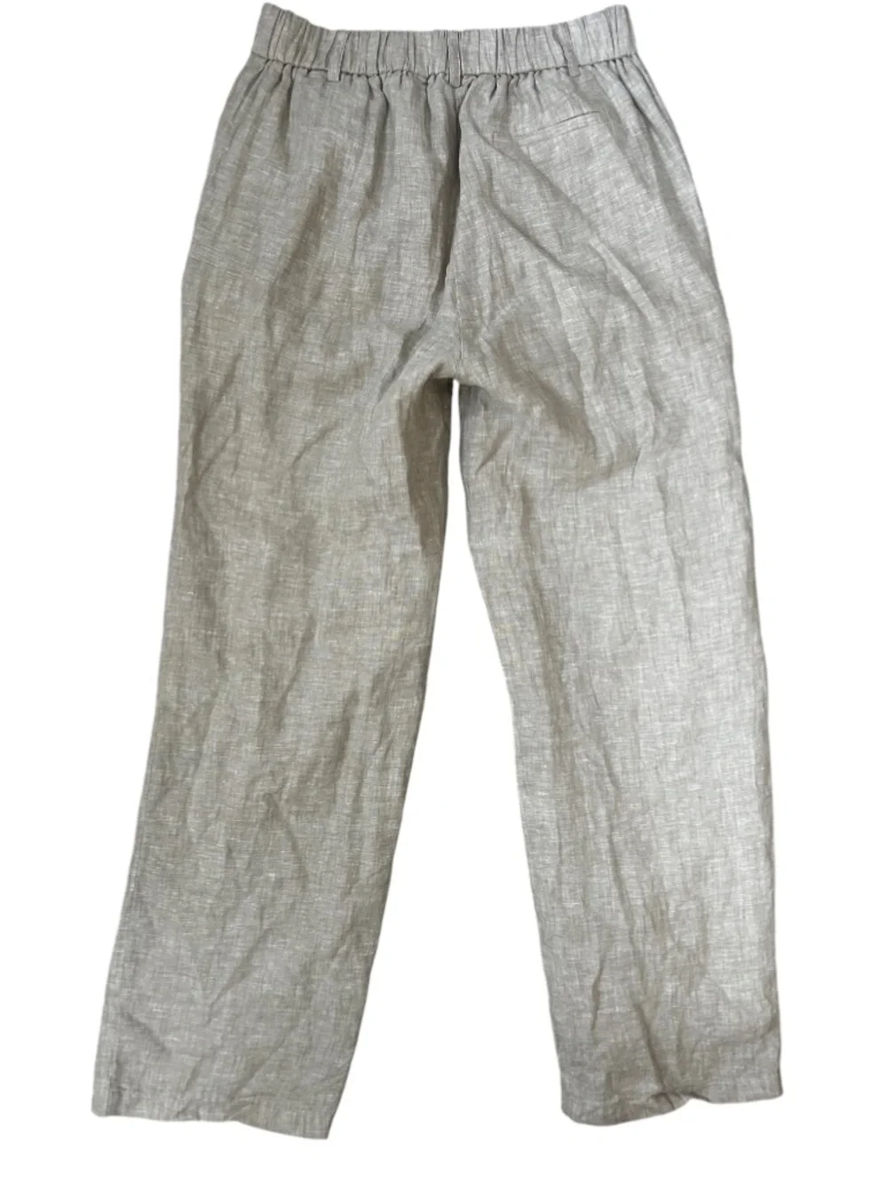Quince 100% European Linen Pleated Wide Leg Trouser Pants Flax Size 2 Officewear